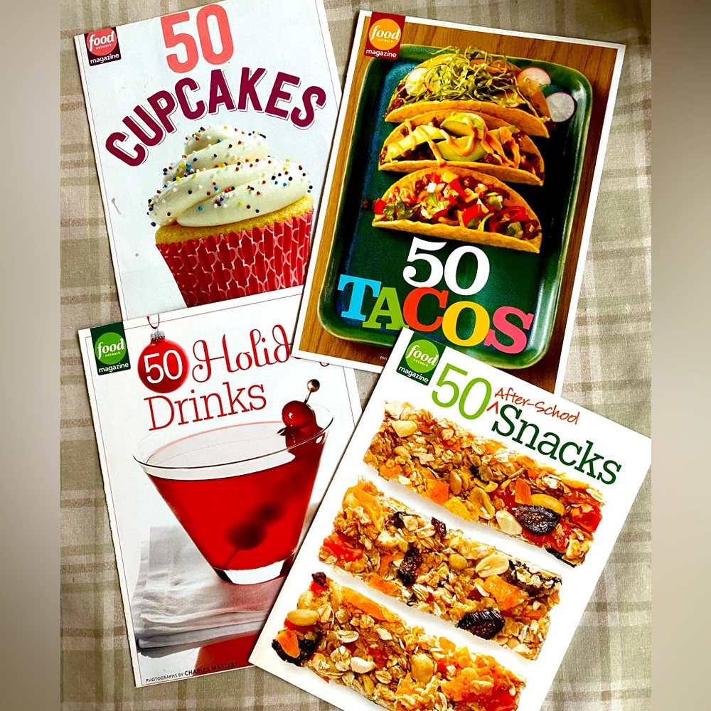 4 Food Network recipe booklets